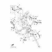 Схема вузла: Підтримка. Yamaha TT250R TT-R