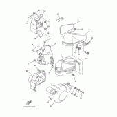 Схема вузла: Боковая крышка Yamaha XVS650 Drag Star
