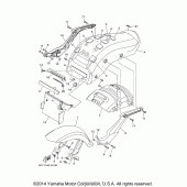 Схема узла: Крыло Yamaha XV1900 Raider