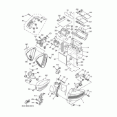 Схема вузла: Бічна кришка Yamaha XV1900 Midnight Star