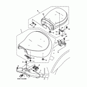 Схема узла: Сиденье Yamaha XV1700 Road Star
