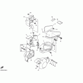 Схема вузла: Бічна кришка Yamaha XVS400 Drag Star