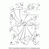 Схема вузла: Електроустаткування (1) Yamaha XVS950 Bolt C-Spec