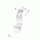 Схема вузла: Задня підвеска Yamaha YZF-R6/ YZF600 R6