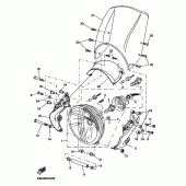 Схема вузла: Фара Yamaha BT1100 Bulldog