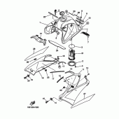 Схема узла: Топливный бак Yamaha XT660