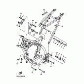 Схема узла: Рама Yamaha YZ125