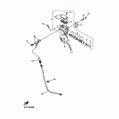 Схема узла: Передний тормозной цилиндр Yamaha XVZ1300 Royal Star Venture