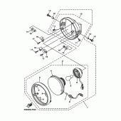 Схема узла: Фара Yamaha YBR125