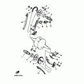 Схема вузла: Розподільний вал та Ланцюг ГРМ Yamaha SRV250 Renaissa