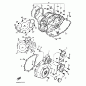 Схема узла: Крышки картера 1 Yamaha XT600 XT600