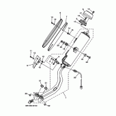 Схема вузла: Вихлопна система Yamaha XP500 T-MAX