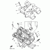 Схема вузла: Головка циліндра Yamaha XJ600 Diversion (S-TYPE)