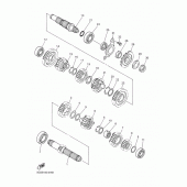 Схема вузла: Трансмісія Yamaha WR450F