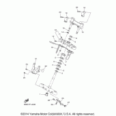 Схема узла: Рулевой механизм Yamaha XVS1300 V-Star