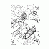 Схема вузла: Сидіння Yamaha YP400 Grand Majesty