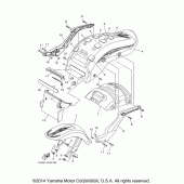 Схема узла: Крыло Yamaha XV1900 Raider SCL