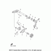 Схема вузла: Вал перемикання Yamaha YZ450F YZ450FX