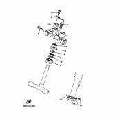 Схема вузла: Рульовий механізм Yamaha XT225 XT225