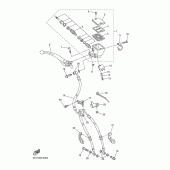 Схема узла: Передний тормозной цилиндр Yamaha FZ1 FZ1 FAZER (Naked)