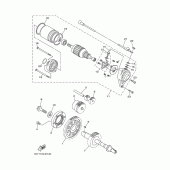 Схема вузла: Привід стартера Yamaha XV1900 Midnight Star
