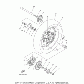 Схема вузла: Заднє колесо Yamaha XTZ1200 Super Tenere ES
