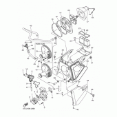 Схема узла: Впускная система Yamaha WR450F