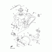 Схема узла: Топливный бак Yamaha YZ250 YZ250F