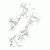 Схема вузла: Підніжки та Підставка Yamaha VMX17 V-MAX