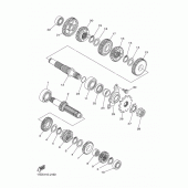 Схема вузла: Трансмісія Yamaha YZ250 YZ250F