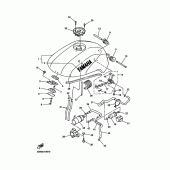 Схема узла: Топливный бак Yamaha FZS600 FAZER