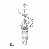Схема вузла: Задня підвіска Yamaha YZF-R6/YZF600 R6