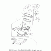 Схема вузла: Панель приладів Yamaha XVS1100 V-Star Classic Coast (Cast Wheel)