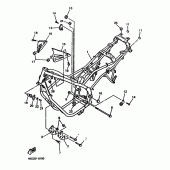 Схема узла: Рама Yamaha XJ600 Diversion (Naked)