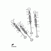 Схема вузла: Клапан Yamaha YZF-R6/YZF600 R6 RaceBase