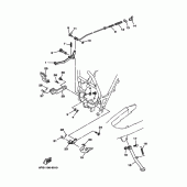 Схема вузла: Підніжки та Підставка Yamaha TTR225 TT-R225