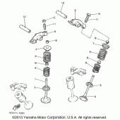 Схема вузла: Клапан Yamaha XV1100 Virago