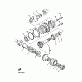 Схема вузла: Проміжна передача Yamaha VMX12 V-MAX