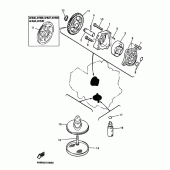 Схема узла: Масляный насос Yamaha XJR400