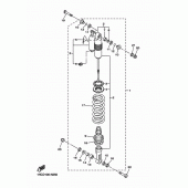 Схема узла: Задняя подвеска Yamaha WR250 WR250F