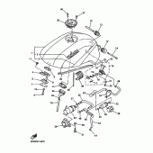 Схема вузла: Паливний бак Yamaha FZS600 FAZER