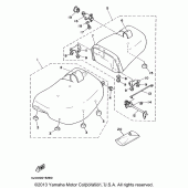 Схема узла: Сиденье Yamaha XV535 Virago