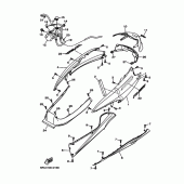 Схема вузла: Бічна кришка Yamaha YP400 Majesty