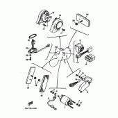 Схема вузла: Електроустаткування 2 Yamaha XV750 Virago