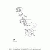 Схема узла: Коленчатый вал и Поршень Yamaha XVS650 V-Star Classic