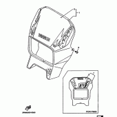 Схема узла: Облицовочные элементы 1 Yamaha DT125 DT125R
