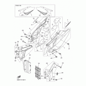 Схема узла: Боковая крышка Yamaha YZ450F YZ450F