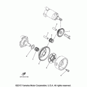 Схема вузла: Привід стартера Yamaha XT250 XT250