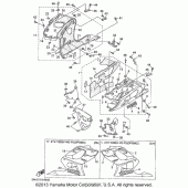 Схема вузла: Облицювальні елементи (2) Yamaha YZF600R Thundercat