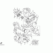 Схема вузла: Кришки картера 1 Yamaha XVS400 Drag Star Classic